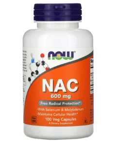 NOW Foods, NAC, 600 mg, 100 capsules végétariennes