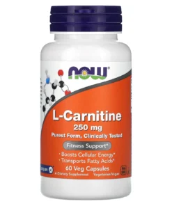 NOW Foods, L-carnitine, 250 mg, 60 capsules végétales