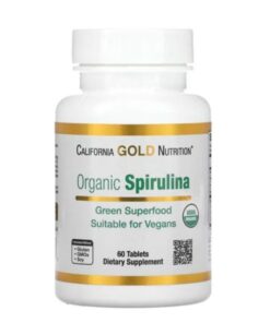 California Gold Nutrition Organic Spirulina USDA Spiruline 500 mg 60 comprimés